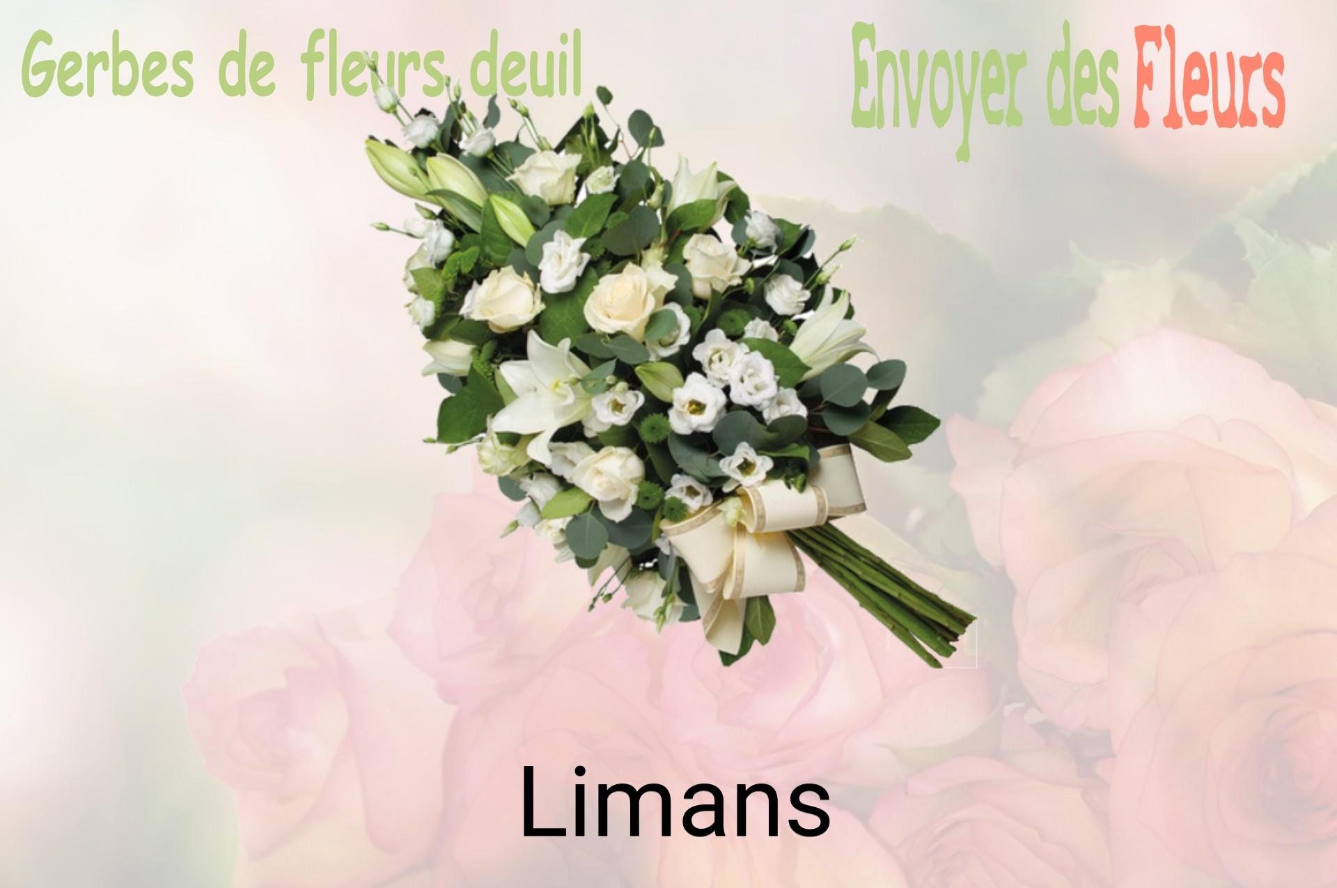 Gerbe de fleurs de deuil livrée à Limans